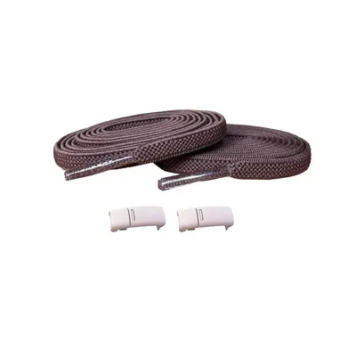 Produktbild von Elastische Schnürsenkel mit Magneten - Schnürsenkel: Braun | Magnete: Rosa