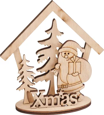 Produktbild von VBS Holz-Steckmotiv "Xmas Bescherung", 7-tlg