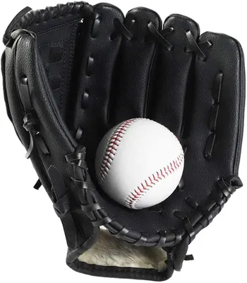 Imagen del producto de Solidchoice - Guantes de béisbol ajustables para niños, fabricados en cuero sintético de poliuretano