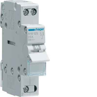 Obrázok produktu pre Hager Gruppenschalter 1P 25A SFB125 (SFB125)
