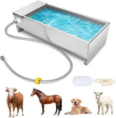 Produktbild von Tagesgut- Flotterinkbak Wasserautomat - 7,5 Liter - Edelstahl 304 - Für Hunde/Horse/Cow/ Ziegen - Kontinuierliche Wasserversorgung - Langlebig - Wasserbehälter