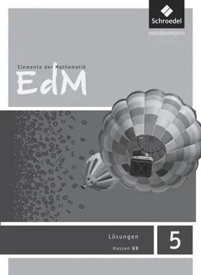 Produktbild von Elemente der Mathematik 5. Lösungen. Sekundarstufe 1. G9 in Hessen