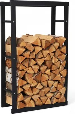 Image de Zelsius Étagère à bois de chauffage | 40 x 25 x 100 cm | Étagère à bois de chauffage pour l'intérieur et l'extérieur