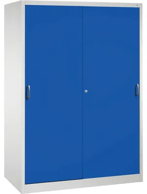 Produktbild von Werkzeugschrank 216900S10100 Schiebetür 1950x1600x600mm lichtgrau/enzianblau
