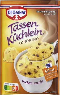 Produktbild von Dr. Oetker Tassen Küchlein Schokino (50g Beutel)