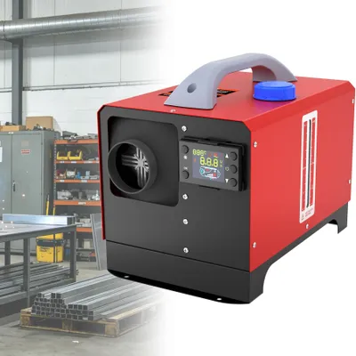Produktbild von LARS360 Diesel-Lüfterheizer 8KW 12V, Dieselheizung mit LCD, Fernbedienung & 5L Tank – Heizgerät für Camping, Werkstatt, Lager & Innenraum,Typ E