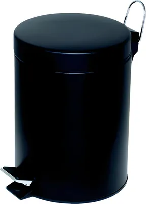 Produktbild von Alco Tretabfalleimer Stahl kunststoffbeschichtet 5l schwarz