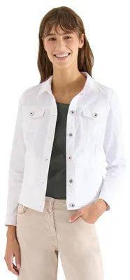 Produktbild von Cecil Jeansjacke mit Brusttaschen und Knöpfen White M