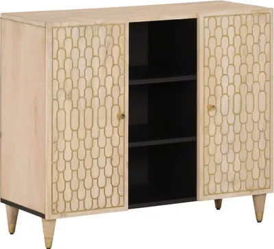 Zdjęcie produktu dla Szafka, 90x33x75 cm, lite drewno mango