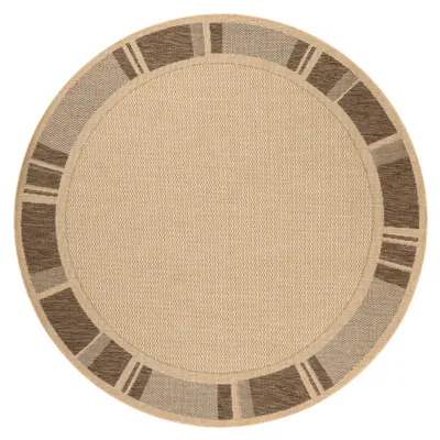 Obrázek produktu pro Kulatý koberec SISAL FLOORLUX 20195 mais, káva béžový kruh PRŮMĚR 200 cm