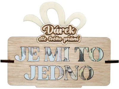 Obrázek produktu pro Tabulka na peníze - Je mi to jedno