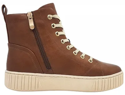 Immagine prodotto di Marco Tozzi, scarpe da donna, stivali con lacci, color marrone, casual