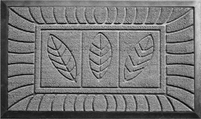 Produktbild von Fußmatte aus Gummi FEUILLES, 45 x 75 cm