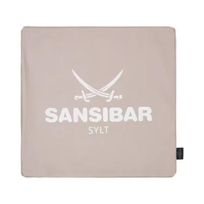Produktbild von Sansibar Kissenbezug Kissenhülle, 45x45 cm, 100% Baumwolle, simply taupe/offwhite