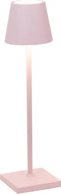 Immagine prodotto di Lampada a led da tavolo Poldina Pro Micro Rosa ricaricabile e dimmerabile con batteria fino a 12 ore