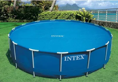 Obrázok produktu pre Intex 29022, Solárny kryt na bazén, Nadzemný bazén, Kolo, Modrá, Polyetylen, 3,48 m