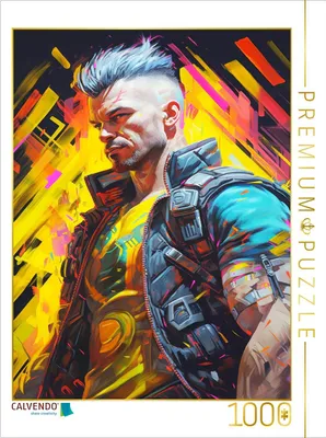 Produktbild von CALVENDO Puzzle Cyberpunk Mercenary | 1000 Teile Lege-Größe 64x48cm Foto-Puzzle für glückliche Stunden