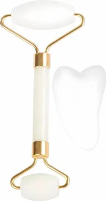Produktbild von Verk 24367 Gesichtsmassageroller Jade Roller weiß