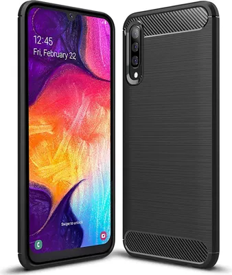 A smartphone and its protective case are displayed side-by-side against a white background.