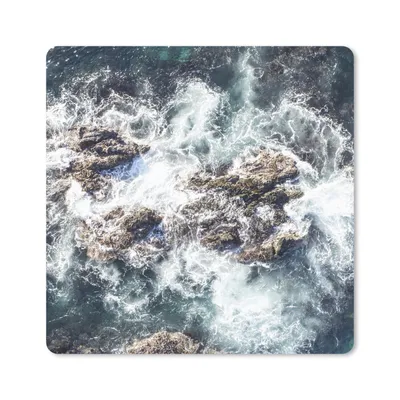 Produktbild von MuchoWow® Mauspad Mousepad Meer - Steine - Wasser 30x30 cm - Mousepads - Maus Mat - Pad - Mausunterlage - Gaming