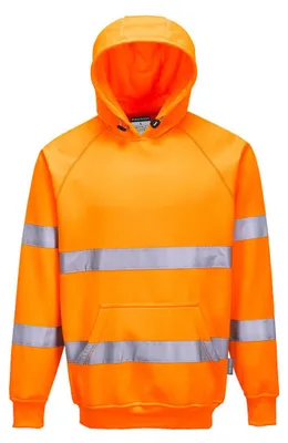 Obrázek produktu pro Portwest B304 Mikina s kapucí s vysokou viditelností oranžová velikost XXL