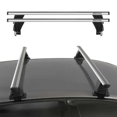 Productafbeelding van Menabo dakdrager basissteun voor Kia Picanto 2017-2020, ABE-certificering, aluminium, zilver, 2-delig