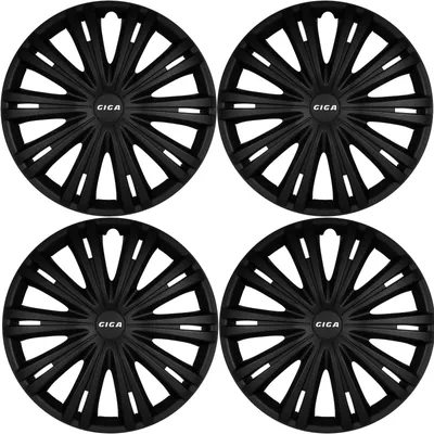 Produktbild von Radkappen Radblenden 16 Zoll, Schwarz matt, für Stahlfelgen, 4er-Satz