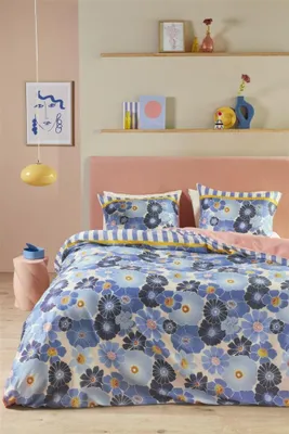 Produktbild von Oilily Mako-Satin-Bettwäsche-Garnitur Nica Farbe Multi Größe 155x220+80x80 cm