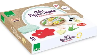 Produktbild von Vilac Holz Pizza Spielzeug für Kinder - kreatives Rollenspiel