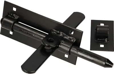 Zdjęcie produktu dla KOTARBAU® Sruba ryglowa Sruba 150 mm Stal obustronnie malowana proszkowo Sruba drzwiowa Sruba pchajaca Sruba drzwiowa Prowadnica drzwiowa Sruba blokujaca drzwi