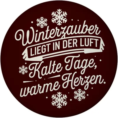 Produktbild von Winterzauber Magnet mit Schneeflocken