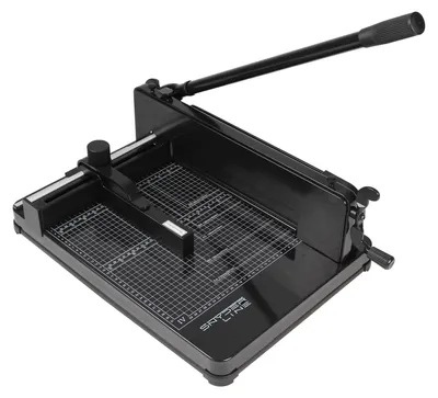 Immagine prodotto di Taglierina da impilatura A4 - Fino a 400 fogli - Taglierina per carta a leva - 31,5 cm - HSS