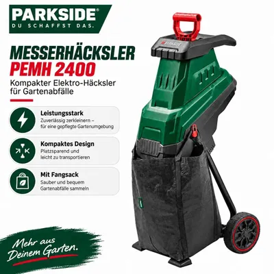 Produktbild von PARKSIDE Messerhäcksler PEMH 2400  Äste bis Ø 40 mm