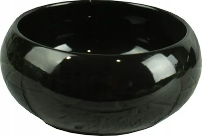 Zdjęcie produktu dla Osłonka ceramika czarna misa bonsai 19 DEcodomi