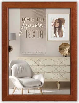Obrázek produktu pro ZEP Aosta hnědý dřevěný fotorámeček 13x18 cm na zeď