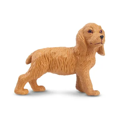 Produktbild von Toymany ML00156 Goldener Cocker Spaniel Welpe stehend 4,8 cm Haustiere