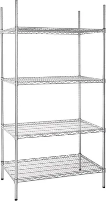 Image de Étagère de rangement Vogue en fil d'acier avec étagères réglables 915 x 1853 x 610 mm