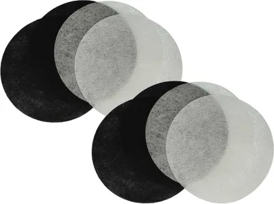 Produktbild von vhbw 4x Aktivkohlefilter, 4x Fettfilter kompatibel mit Moulinex T-43, T-41, T-42 Fritteuse - 8-tlg. Filter-Set