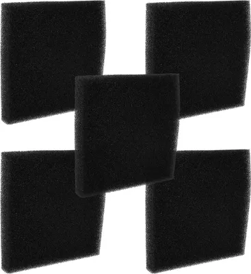 Produktbild von vhbw 5x Staubsaugerfilter kompatibel mit Bosch Ergomaxx BSG81810AU/01, BSG82000/01, BSG81800AU/01, BSG81801/01 Staubsauger - Schaumstofffilter Schwarz