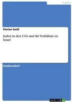 Produktbild von Juden in den USA und ihr Verhältnis zu Israel