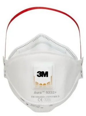 Produktbild von 3M 9332PRO5 Wiederverwendbare Atemschutzmaske FFP3 Halbmasken-Atemgerät Luftreinigendes Atemgerät