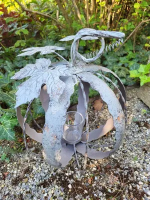 Immagine prodotto di Lanterna a zucca, zinco antico