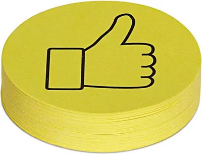 Produktbild von MAUL Moderationskarten rund Papier 100 Stück 9.5 x 9.5 x 0.02 cm gelb
