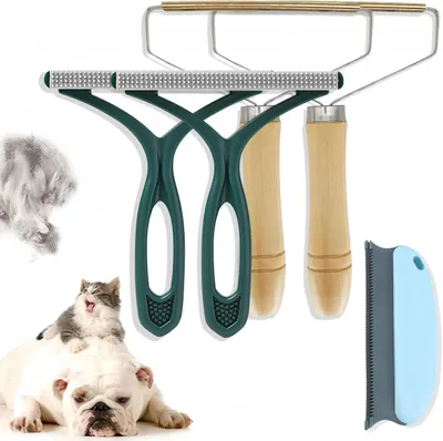 Produktbild von 5 Stück Tragbarer Fusselentferner,Wiederverwendbarer Fusselrasierer Tierhaarentferner,Abnehmbar Katzenhaarentferner,Roller Fusselbürste,Kleiderbürste