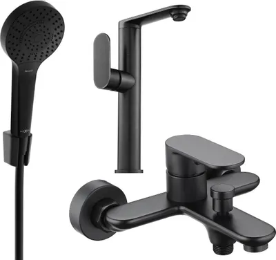 Immagine prodotto di Mexen Milo R05 set da bagno, nero - 713153R05-70
