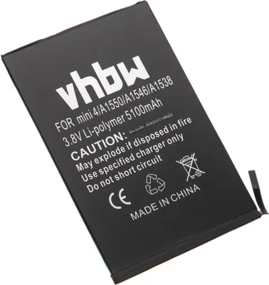 Produktbild von vhbw Akku Ersatz für Apple 020-00297, A1546 für Tablet Pad (5100 mAh, 3,8 V, Li-Polymer)
