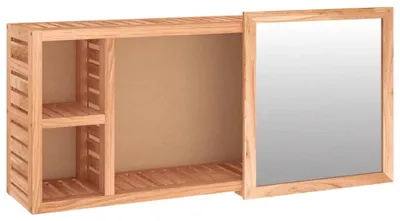 Obrázek produktu pro zrcadlová skříňka vidaXL 80x17x34 cm ořechový masiv