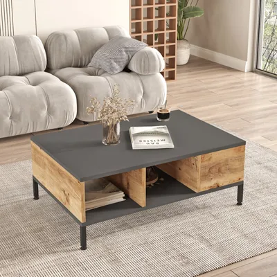 Immagine prodotto di Skye Decor, Rl2-Aa, tavolino, 100 % PANNELLI RIVESTITI IN MELAMINA, pino atlantico, 90 x 60 x 33,1 cm