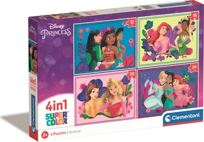 Produktbild von Clementoni Puzzles Disney Prinzessin, 4in1