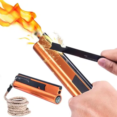 Productafbeelding van Vuurstaal, vuursteen, survivalset, 7-in-1 XXL vuurstarter